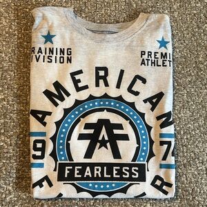 American Fighter Gray Short Sleeve Tee Casual Style